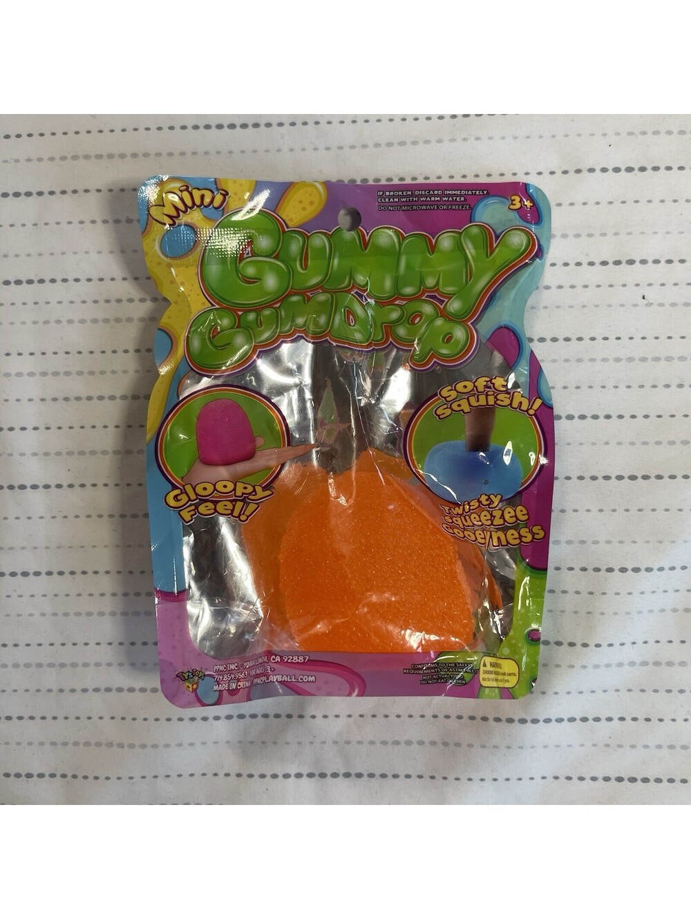 Gummy Gumdrop Orange PPNC Squishy Sensory Viral Toy NEW